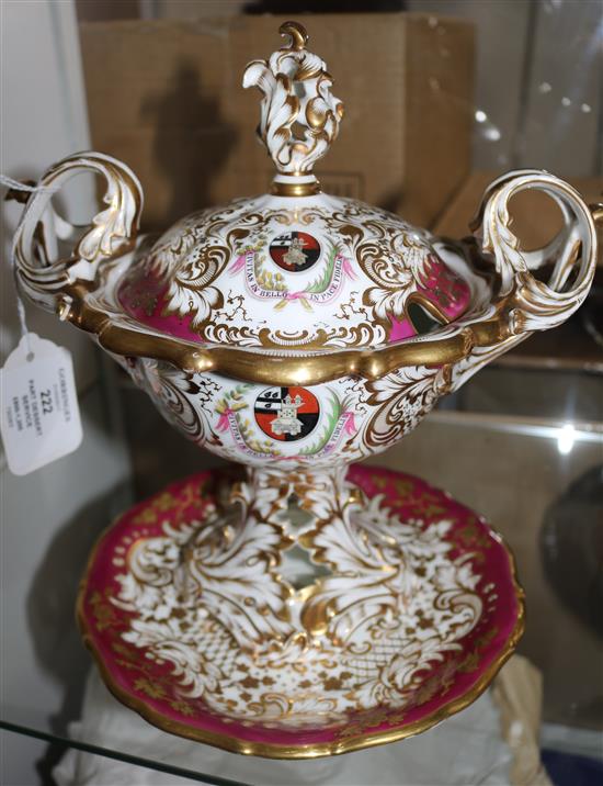 A rare George Grainger & Co. part dessert service, c.1840, (26)